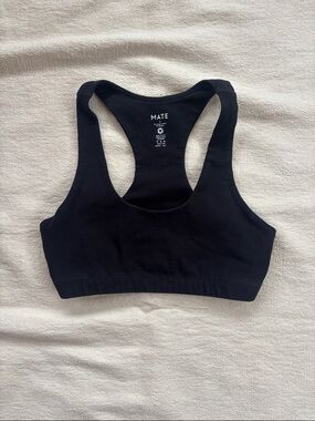 MATE Black Racerback Sports Bra